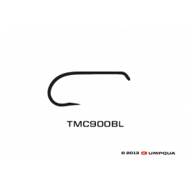 tiemco TMC 900BL Black Barbless Dry Fly Hook