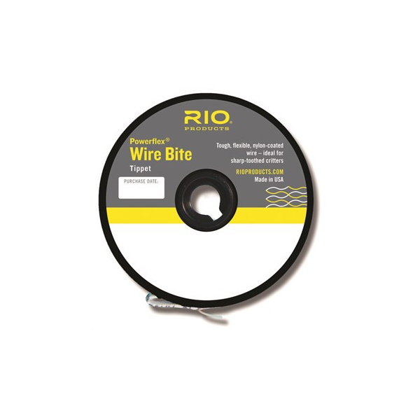 Rio Fly Fishing Tippet Power Flex-Wire Bite Tippet 40Lb 15 Fishing Tackle Clear