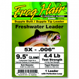 frog hair FROG HAIR Knotless High Performance 9.5-Foot Tapered Leaders