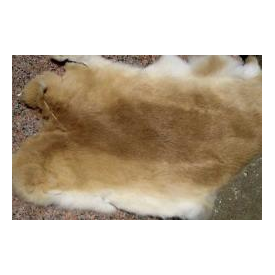 feather-craft Rabbit Hide - Ed's Hides (tan to cream) Large Piece