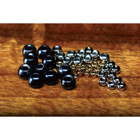 1000 Black Nickel Tungsten Fly Tying Beads Assorted Sizes B 