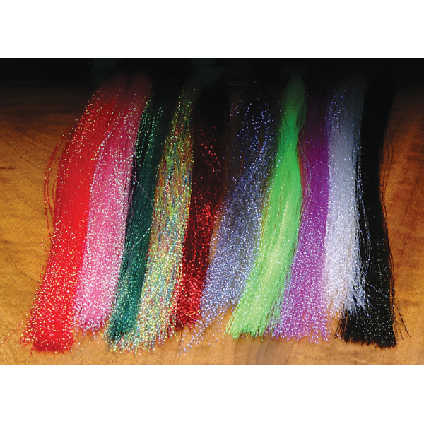 PACK OF 2 KRYSTAL FLASH Fly Tying Material Twisted Strands Hank Mylar Chartreuse 