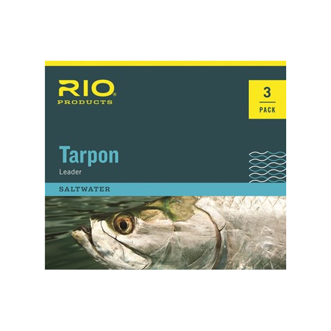 rio RIO Hand Tied 6ft Tarpon Leaders w/ Fluorocarbon Shock Tippet 3-PAK