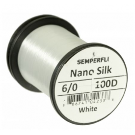 Semperfli Nano Silk 100 Denier Predator 6/0 White