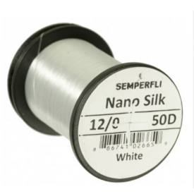 Semperfli Nano Silk 50 Denier Predator 12/0 White