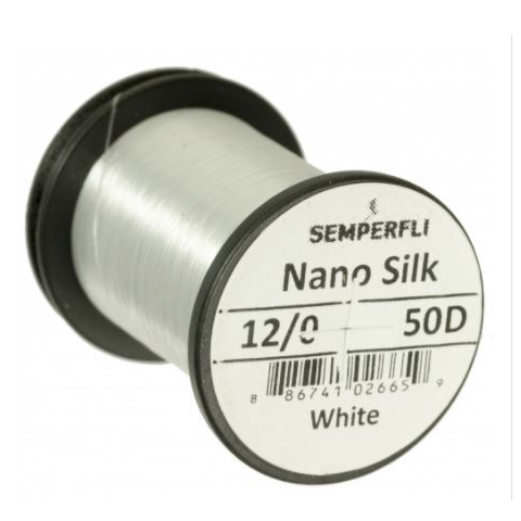 Semperfli Nano Silk 50 Denier Predator 12/0 White