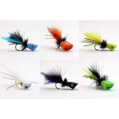 flymen fishing company SURFACE SEDUCER Double Barrel Poppers 2.0
