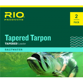 rio RIO Tapered Tarpon 12-Foot Leader with Fluorocarbon Shock Tippet