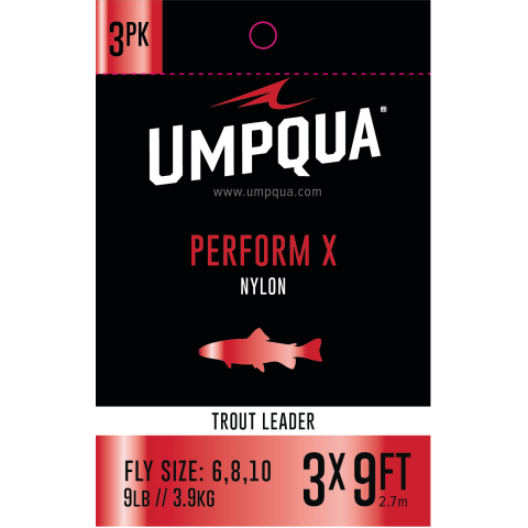 UMPQUA Perform-X Knotless Trout Leader (3 pack)