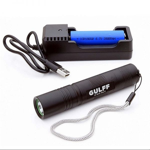 GULFF Pro 365 Rechargeable UV Flashlight