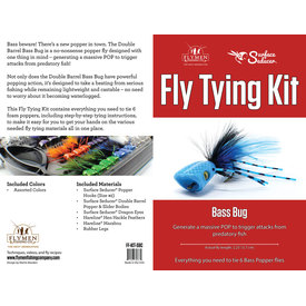 flymen FLYMEN Surface Seducer Double Barrel Bass Popper Fly Tying Kit