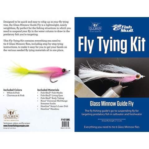 flymen fishing company FLYMEN Glass Minnow Guide Fly Kit