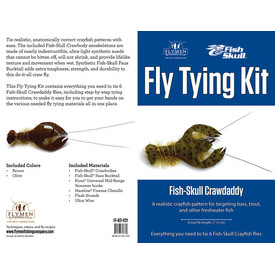 flymen fishing company FLYMEN Fish-Skull Crawdaddy Fly Tying Kit