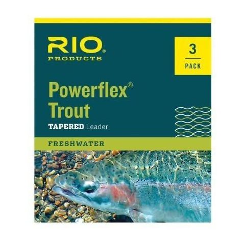 rio RIO Knotless Powerflex Trout Tapered Leaders 3-PAK