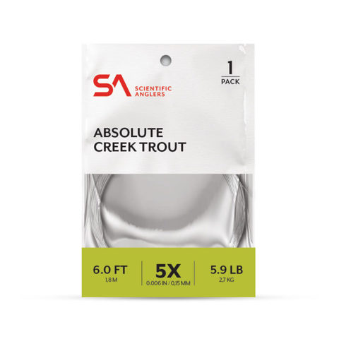 SA Absolute Creek Trout 6-Fooot Leader