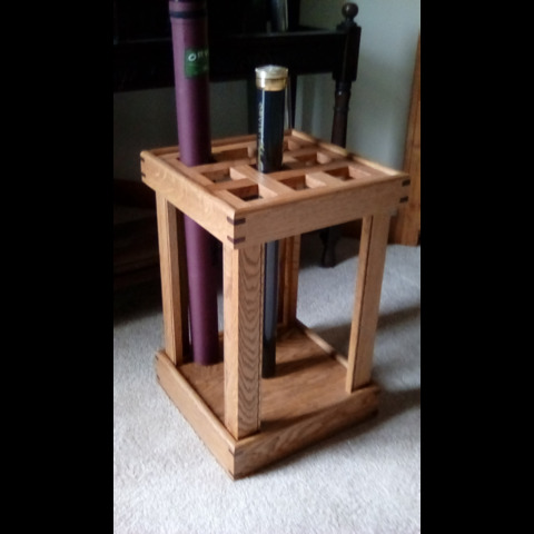 by David Marty Hand Crafted Oak Fly Rod Rack