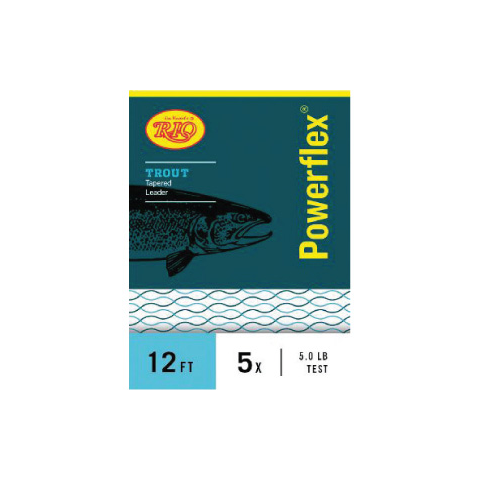 1 RIO Powerflex Trout Tapered Leader  9 ft Length Sizes 3x 5x 4x or 6x 