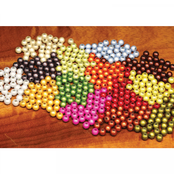 30 multi-coloured plastic beads. 6mm for wiggle tail rigs Fly tying beads 